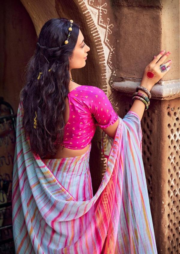 Kashvi Nandani Fancy Wear Chiffon Designer  Print Saree Collection